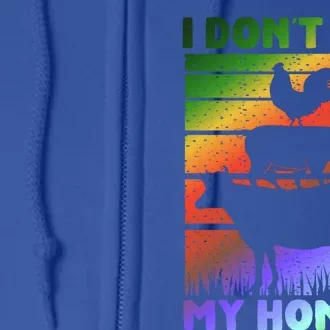 Funny Vegan Vegetarian Saying Cool Gift I Dont Eat My Homies Gift Full Zip Hoodie