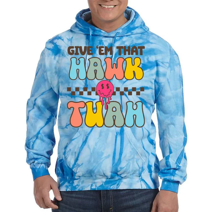 Funny Viral Video Western Country Accent Hawk Tush Tie Dye Hoodie