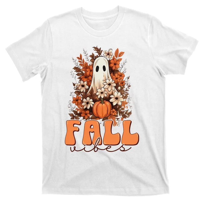 Fall Vibes Vintage Autumn Cute Fall T-Shirt