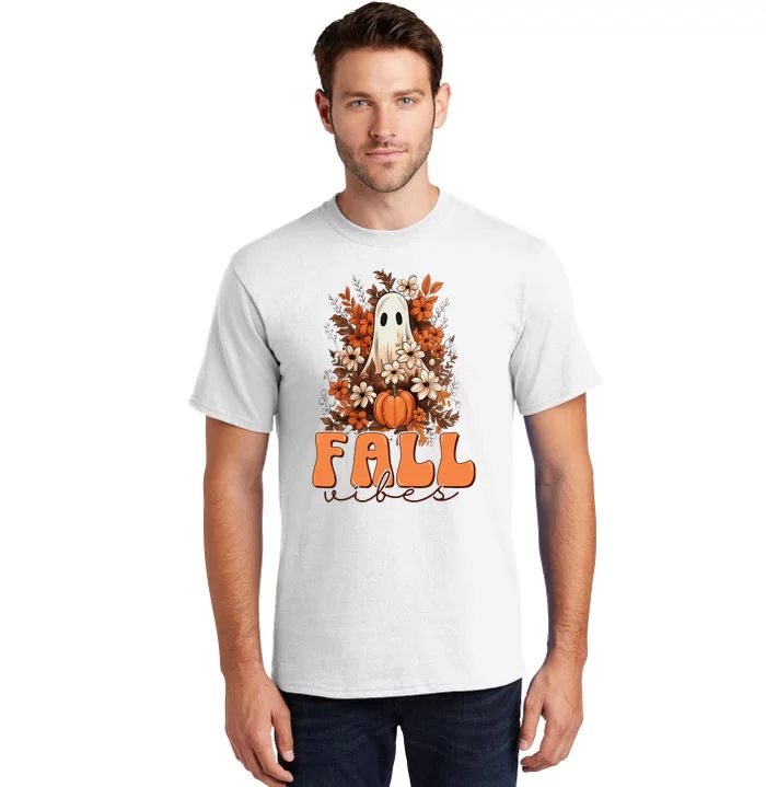 Fall Vibes Vintage Autumn Cute Fall Tall T-Shirt