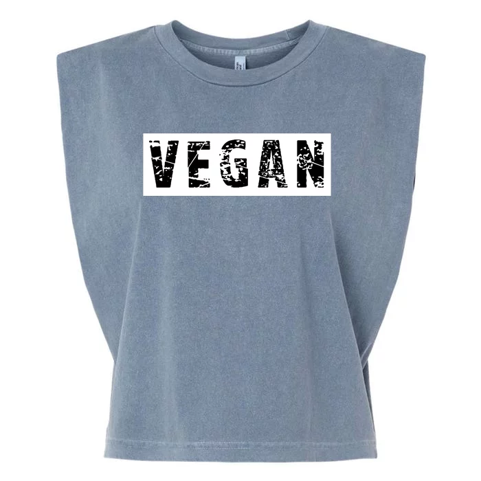 Funny Vegan Vegetarian Funny Veganism Diet Men Women Retro Vegan Diet Garment-Dyed Women's Muscle Tee