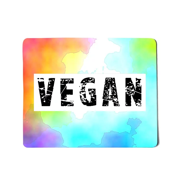 Funny Vegan Vegetarian Funny Veganism Diet Men Women Retro Vegan Diet Mousepad