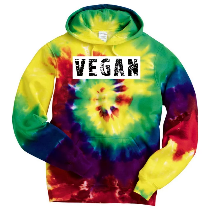 Funny Vegan Vegetarian Funny Veganism Diet Men Women Retro Vegan Diet Tie Dye Hoodie