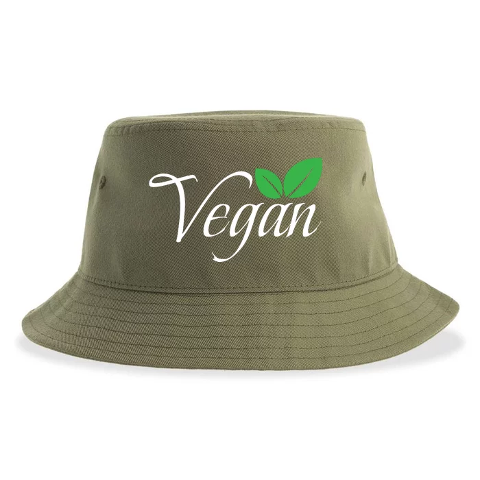 Funny Vegan Vegetarian Funny Veganism Diet Men Women Retro Vegan Diet Sustainable Bucket Hat