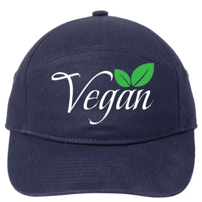 Funny Vegan Vegetarian Funny Veganism Diet Men Women Retro Vegan Diet 7-Panel Snapback Hat