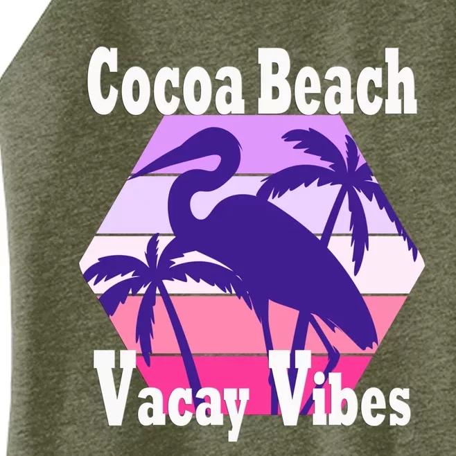 Family Vacay Vibes Cocoa Beach Fun Trip Vacation Mode Gift Women’s Perfect Tri Rocker Tank