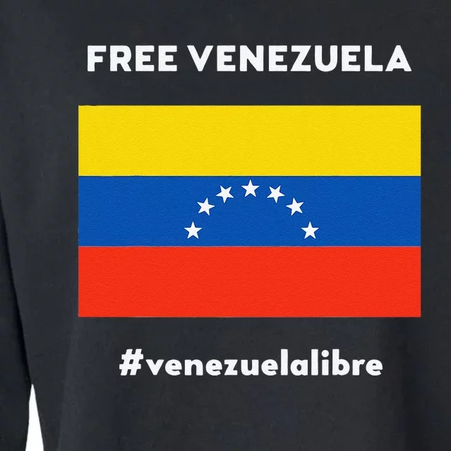 Free Venezuela Venezuela Libre Cropped Pullover Crew