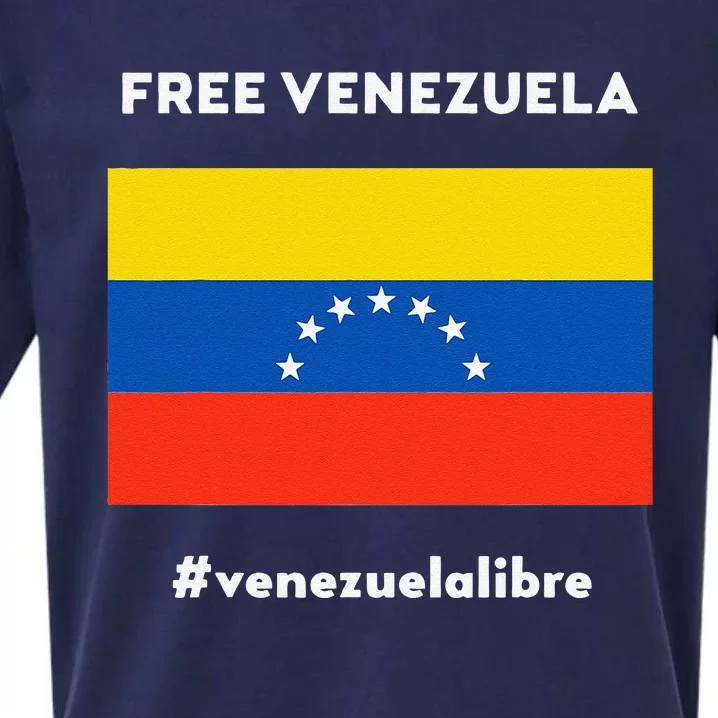 Free Venezuela Venezuela Libre Sueded Cloud Jersey T-Shirt