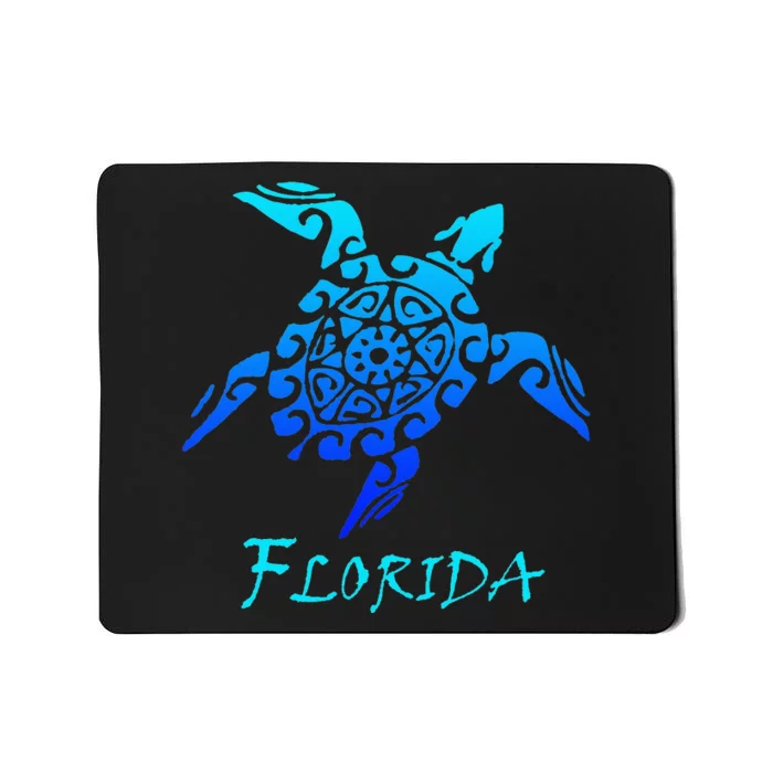 Florida Vacation Vintage Retro Sea Turtle Mousepad