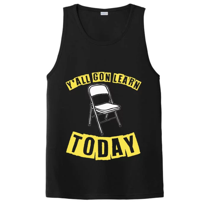 Funny Video Viral Folding Chair Alabama Meme Boat Brawl Performance Tank