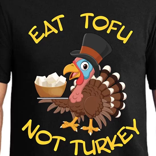 Funny Vegan Vegetarian Thanksgiving Meal Eat Tofu Not Turkey Gift Pajama Set