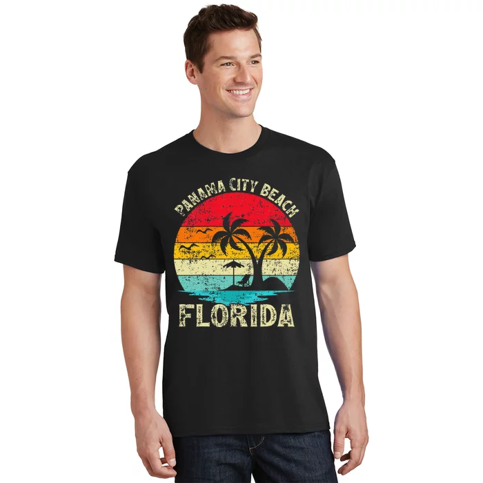 Family Vacation Vintage Retro Florida Panama City Beach T-Shirt