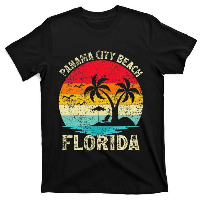 Family Vacation Vintage Retro Florida Panama City Beach T-Shirt