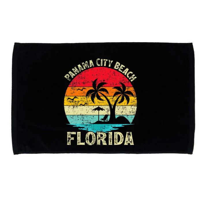 Family Vacation Vintage Retro Florida Panama City Beach Microfiber Hand Towel