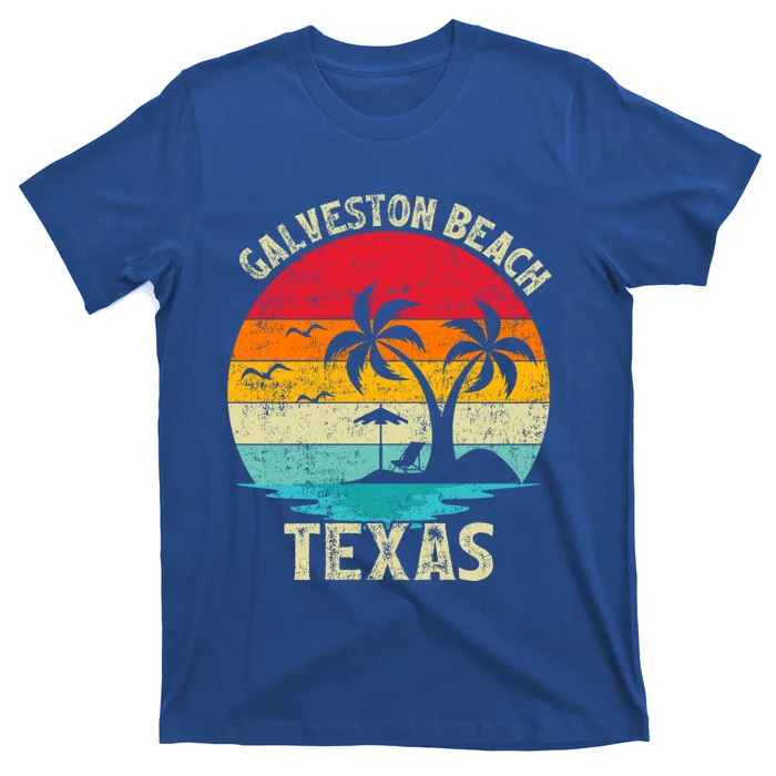 Family Vacation Vintage Retro Texas Galveston Beach Cute Gift T-Shirt