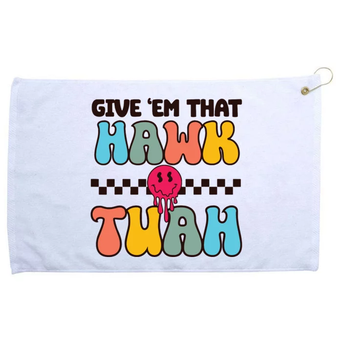 Funny Viral Video Western Country Accent Hawk Tush Meme Grommeted Golf Towel