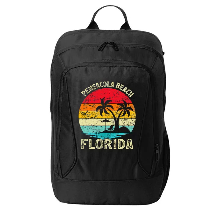 Family Vacation Vintage Retro Florida Pensacola Beach City Backpack