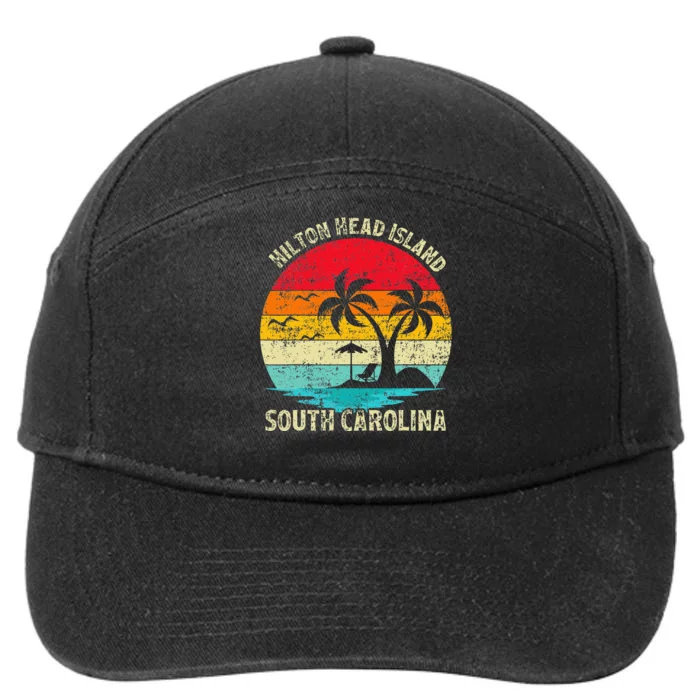 Family Vacation Vintage South Carolina Hilton Head Island 7-Panel Snapback Hat