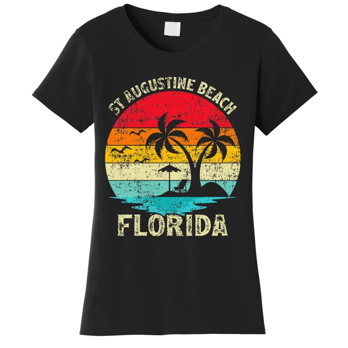 Family Vacation Vintage Retro Florida St Augustine Beach Women's T-Shirt