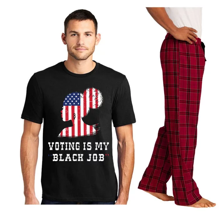 Funny Vintage Voting Is My Black Job Pajama Set