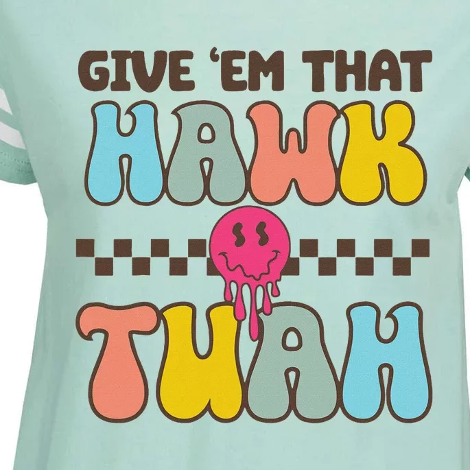 Funny Viral Video Western Country Accent Hawk Tush Meme Enza Ladies Jersey Football T-Shirt