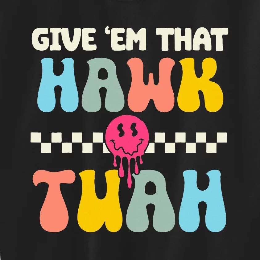 Funny Viral Video Western Country Accent Hawk Tush Meme Kids Sweatshirt