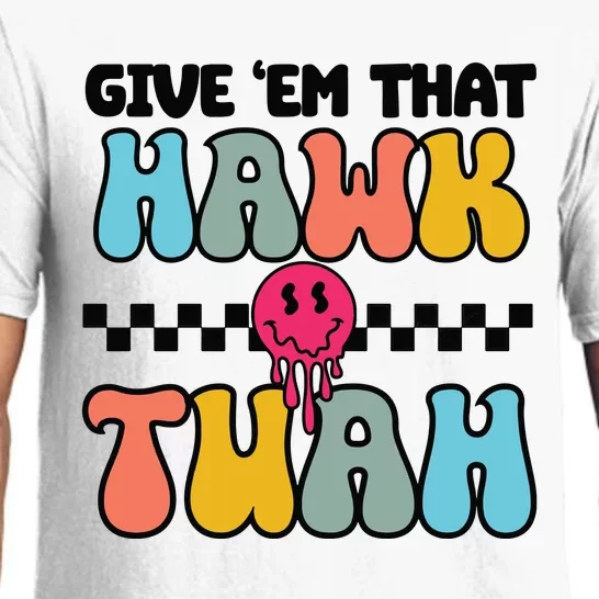 Funny Viral Video Western Humor Country Accent Hawk Tuah Meme Pajama Set