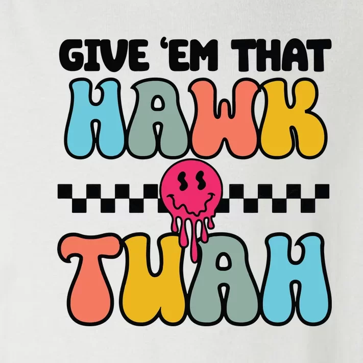 Funny Viral Video Western Humor Country Accent Hawk Tuah Meme Toddler Long Sleeve Shirt