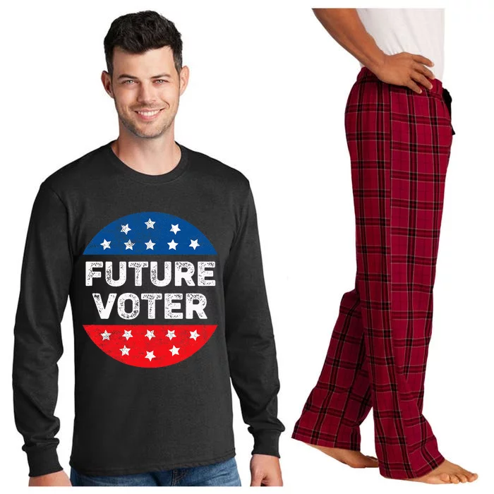 Future Voter Vintage 2024 Election Vote Long Sleeve Pajama Set