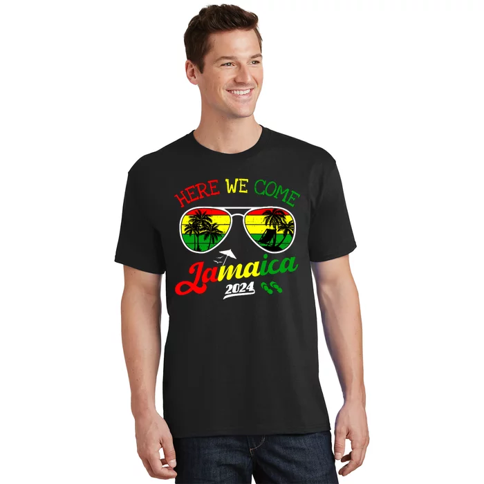 Family Vacation Vacay Girl Trip Jamaica Here We Come 2024 T-Shirt