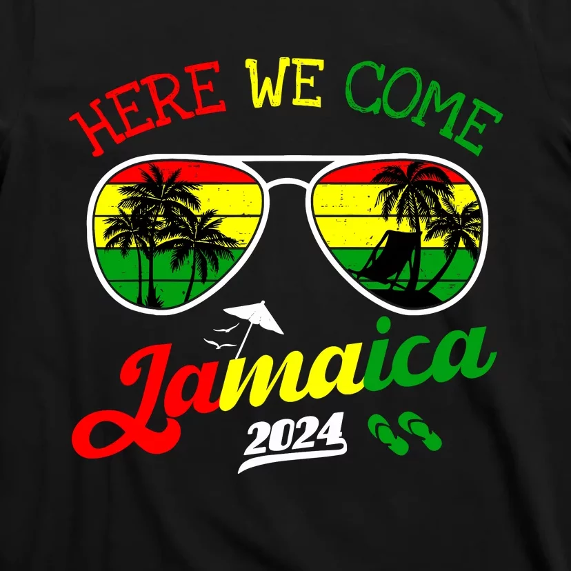 Family Vacation Vacay Girl Trip Jamaica Here We Come 2024 T-Shirt