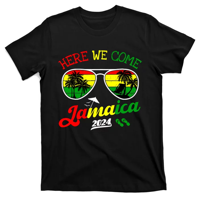 Family Vacation Vacay Girl Trip Jamaica Here We Come 2024 T-Shirt