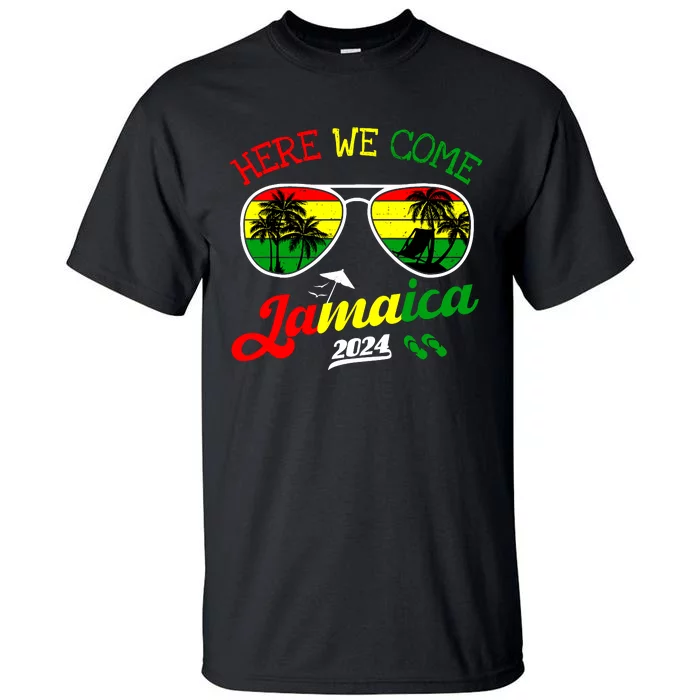 Family Vacation Vacay Girl Trip Jamaica Here We Come 2024 Tall T-Shirt