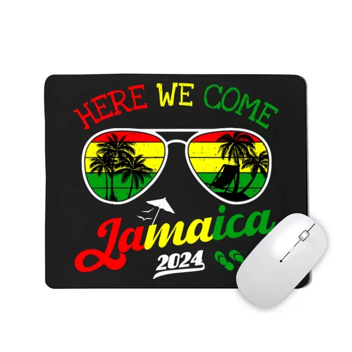 Family Vacation Vacay Girl Trip Jamaica Here We Come 2024 Mousepad