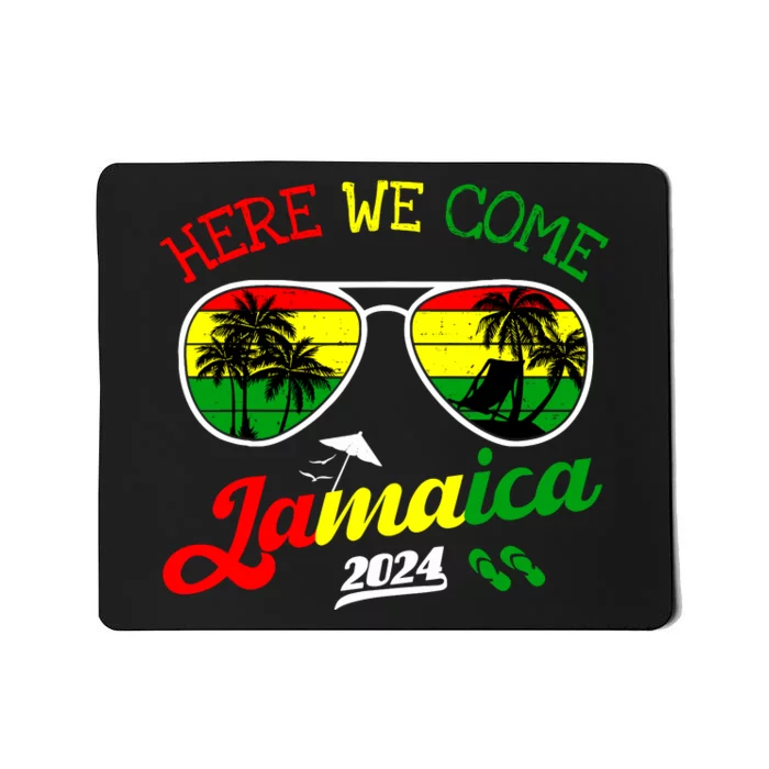 Family Vacation Vacay Girl Trip Jamaica Here We Come 2024 Mousepad