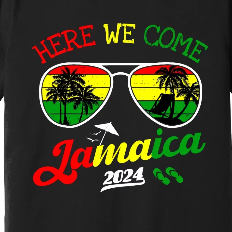 Family Vacation Vacay Girl Trip Jamaica Here We Come 2024 Premium T-Shirt