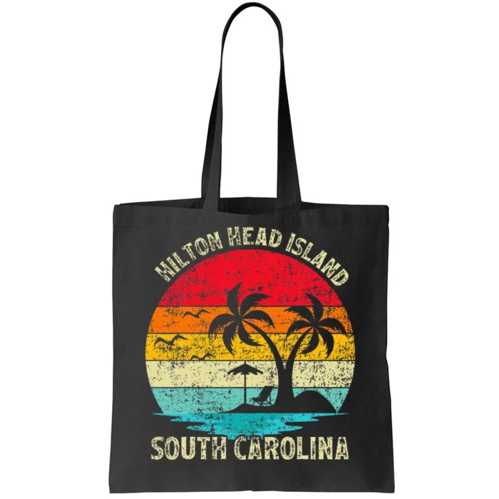 Family Vacation Vintage South Carolina Hilton Head Island Tote Bag