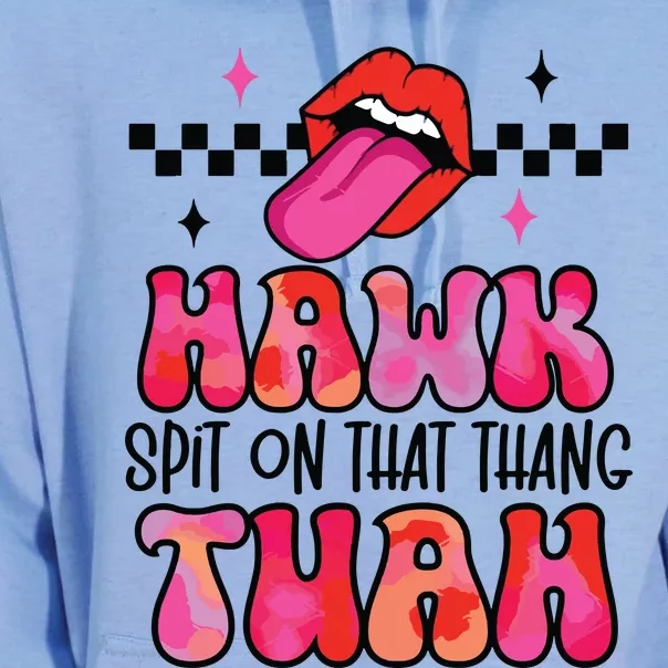 Funny Viral Video Western Humor Country Accent Hawk Tuah Meme Unisex Surf Hoodie