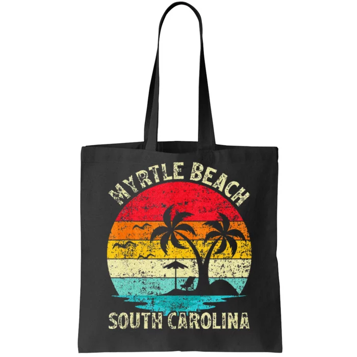 Family Vacation Vintage Retro South Carolina Myrtle Beach Tote Bag