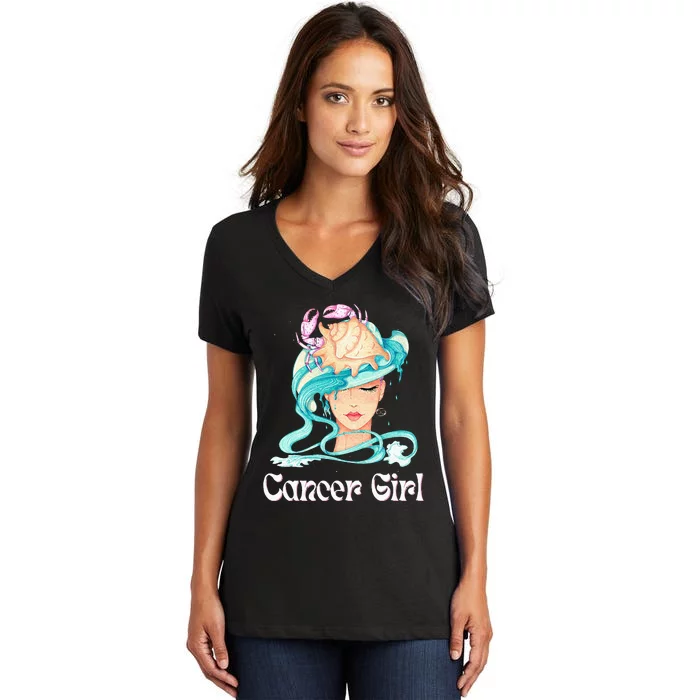 Female Veteran With Three Sides Women Veteran Mother Grandma Women's V-Neck T-Shirt