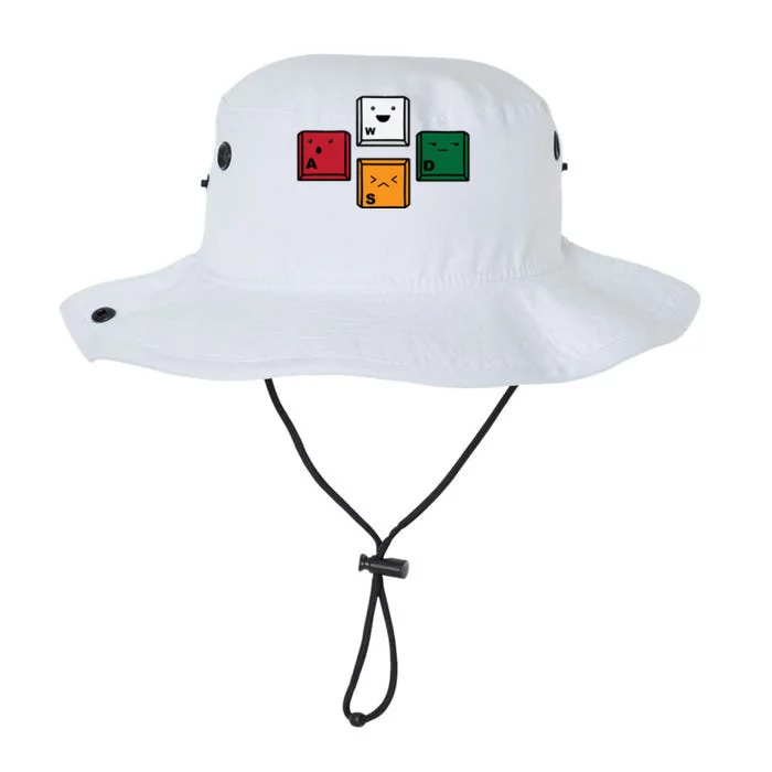 Funny Vintage Wasd Pc Gamers Funny Gift For Gamers Gaming Gift Legacy Cool Fit Booney Bucket Hat