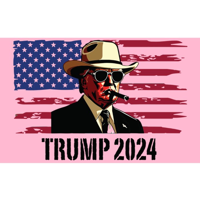 Funny Vintage Western Trump Cowboy Trump Daddy Bumper Sticker