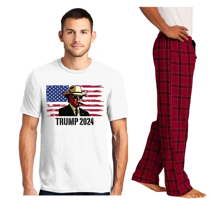 Funny Vintage Western Trump Cowboy Trump Daddy Pajama Set