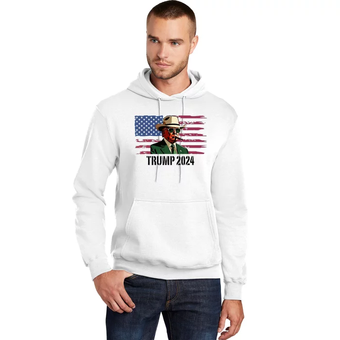 Funny Vintage Western Trump Cowboy Trump Daddy Hoodie