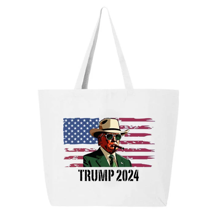 Funny Vintage Western Trump Cowboy Trump Daddy 25L Jumbo Tote