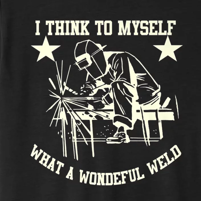 Funny Vintage Welding Design For Men Dad Blacksmith Worker ChromaSoft Performance T-Shirt