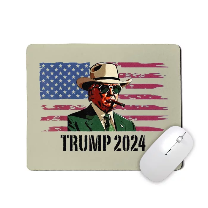 Funny Vintage Western Trump Cow Trump Daddy Mousepad