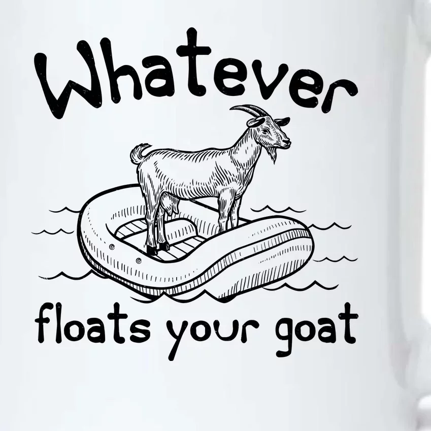 Funny Vintage Whatever Floats Your Goat Black Color Changing Mug