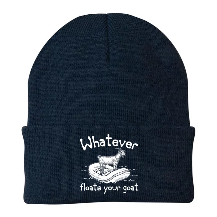 Funny Vintage Whatever Floats Your Goat Knit Cap Winter Beanie