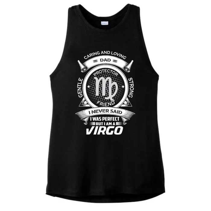 Funny Virgo Zodiac Dad Gift Ladies Tri-Blend Wicking Tank